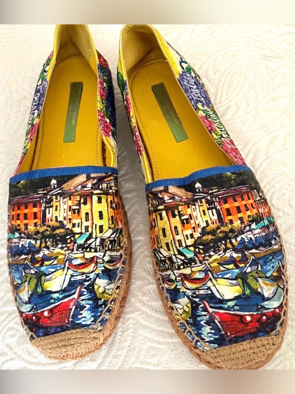 Dolce & Gabbana Portofino Italia Espadrille Loafer Size 9